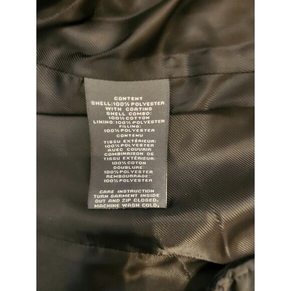 Vince Camuto Quilted Jacket Wome's Medium Black Riding Full Zip Parka Coat - Picture 5 of 8